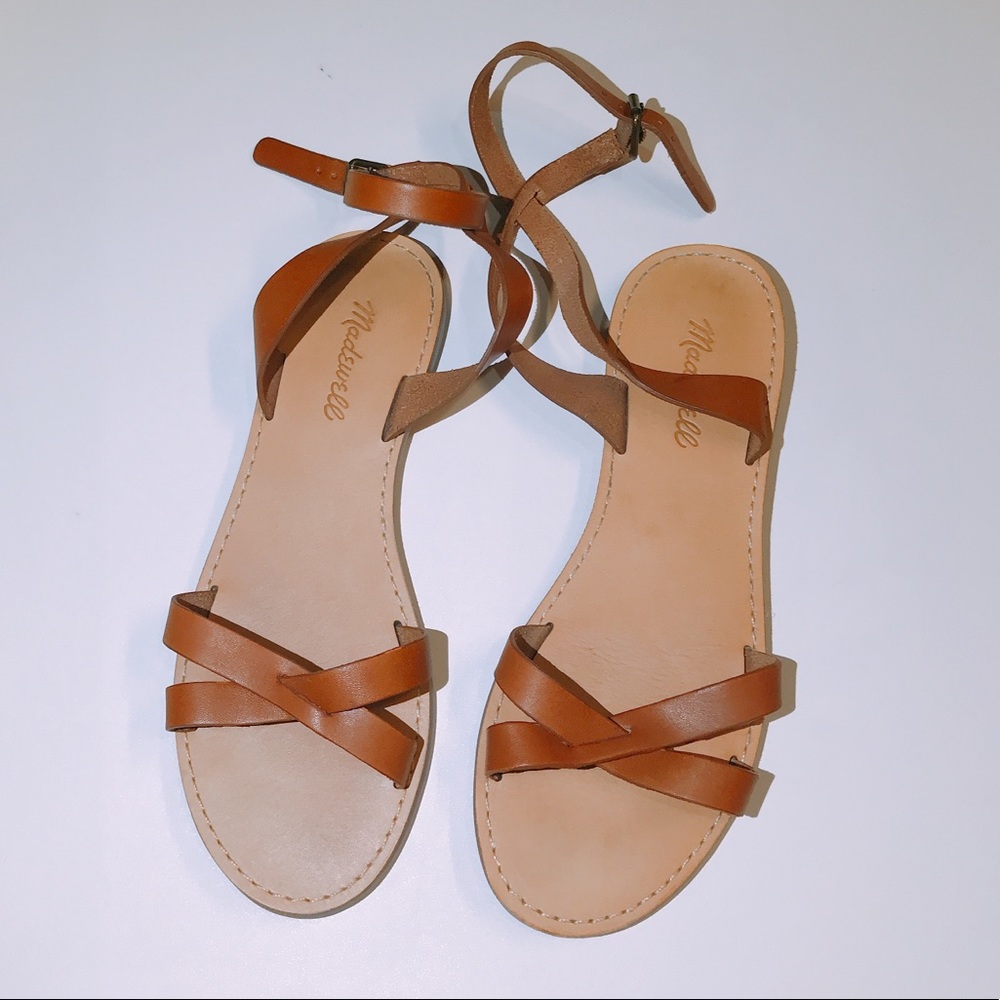Madewell boardwalk ankle-warp sandal